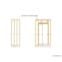 Mur int&eacute;rieur N&deg;6 et N&deg;7 &eacute;tage