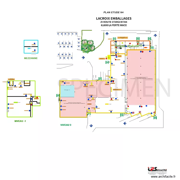 PLANS N4 LACROIX RDC. Plan de 11  et 11757 m²