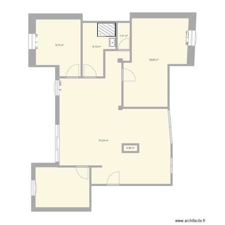 Appartement Gaby 2 par nico. Plan de 0 pièce et 0 m2