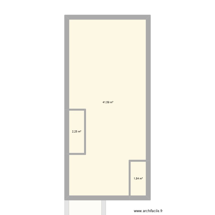 moine. Plan de 4 pièces et 97 m2