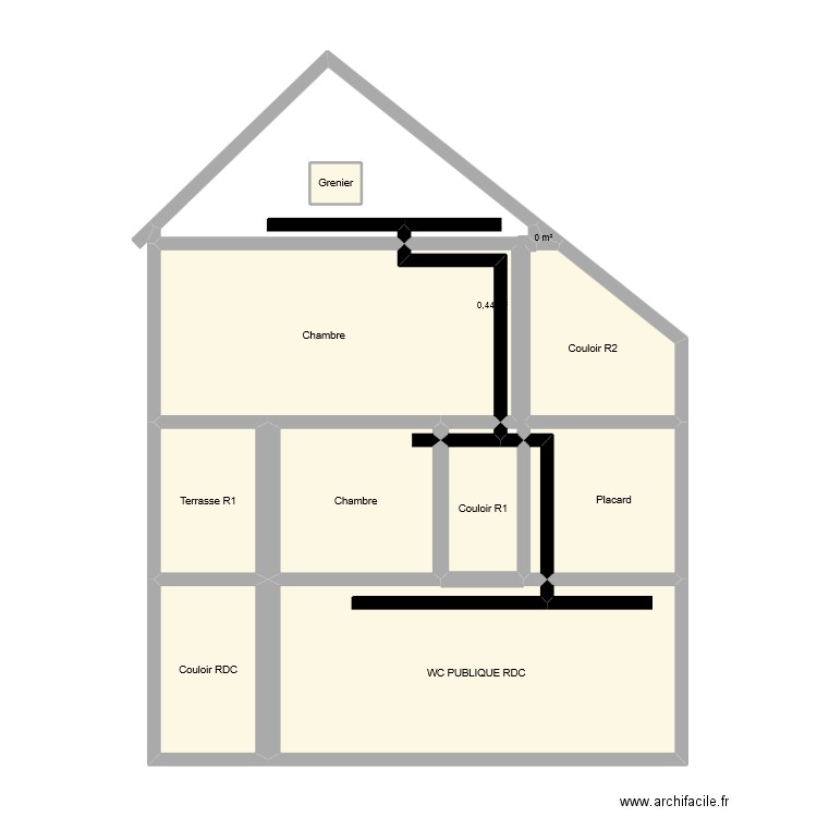 CLINIQUE COUPE . Plan de 0 pièce et 0 m2