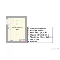 Local de rangement &eacute;lectricit&eacute;