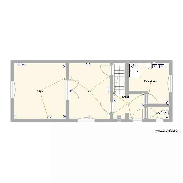 Route d'Orval - Myrian. Plan de 