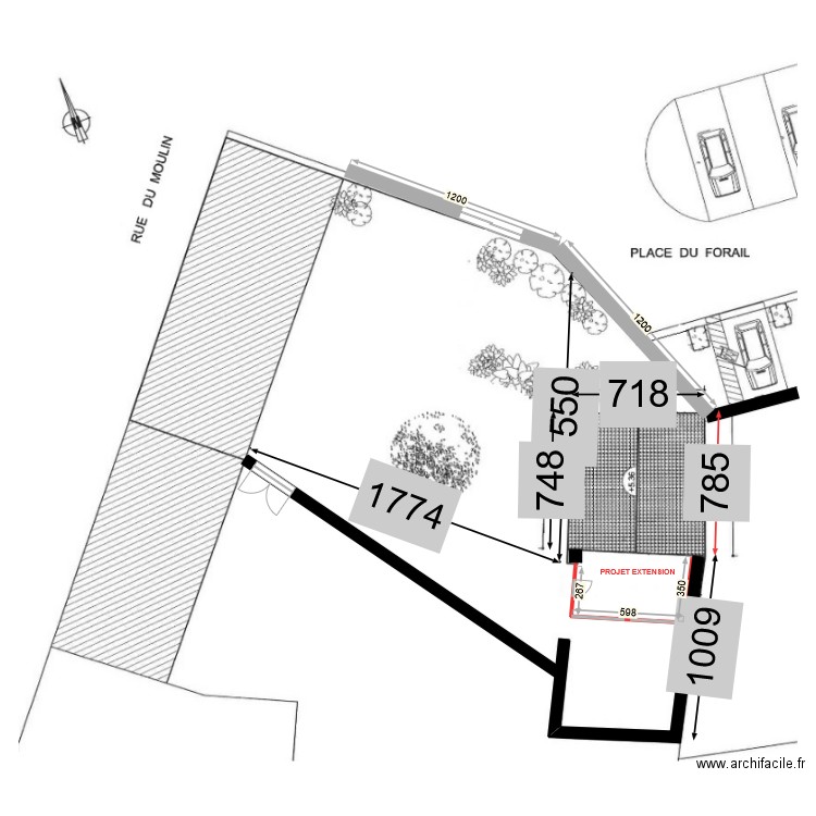 EXTENSION. Plan de 0 pièce et 0 m2