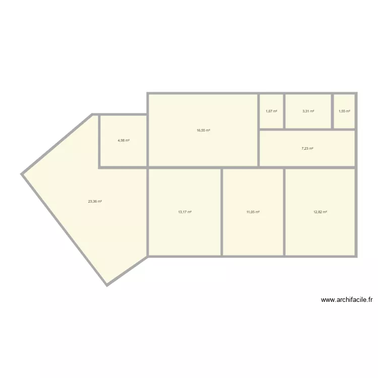 rocherereau v rdc. Plan de 