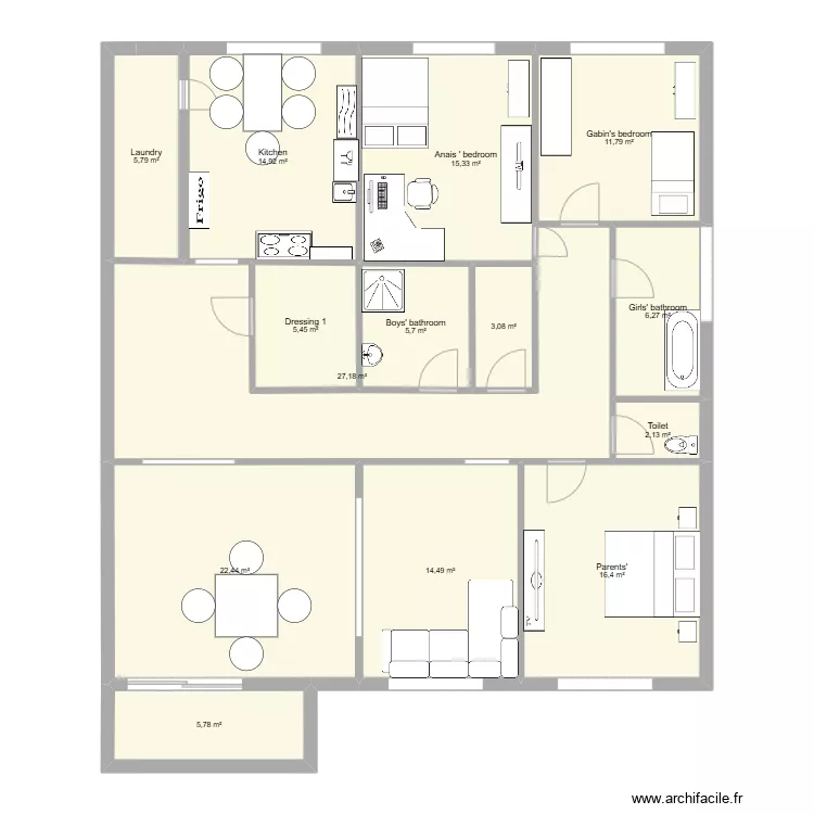 maison. Plan de maison. Plan de