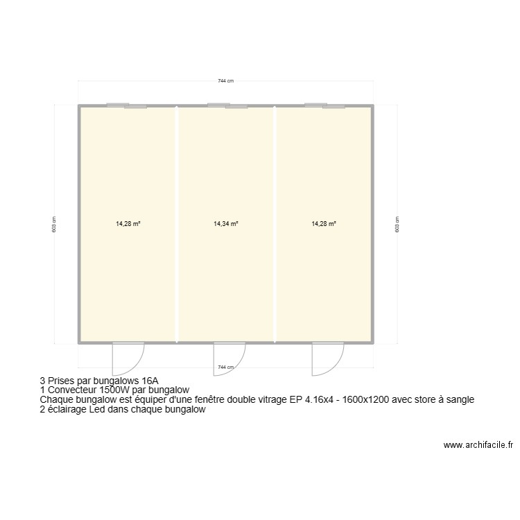 GROUPE BARBIER CHANTIER SAINTE-SIGOLENE 43600. Plan de 3 pièces et 43 m2