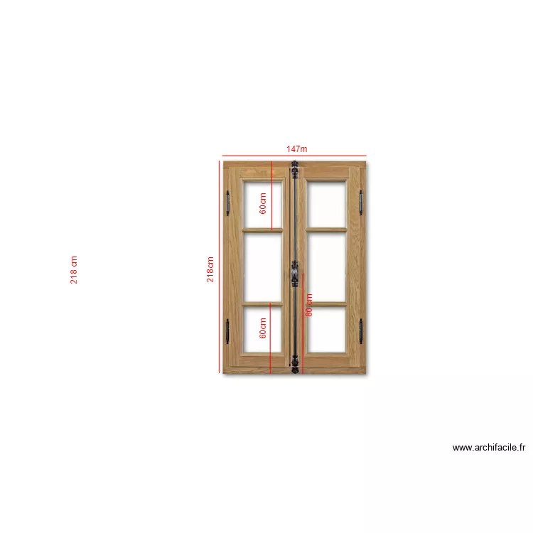 PARIS 17 FENETRE C. Plan de 