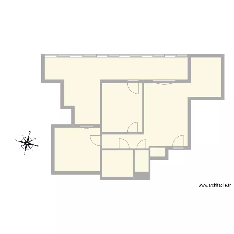 Salone Stefani. Plan de 7  et 116 m²
