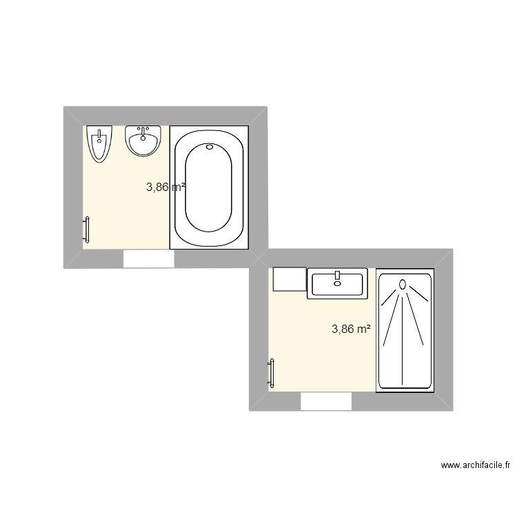 saus. Plan de 0 pièce et 0 m2