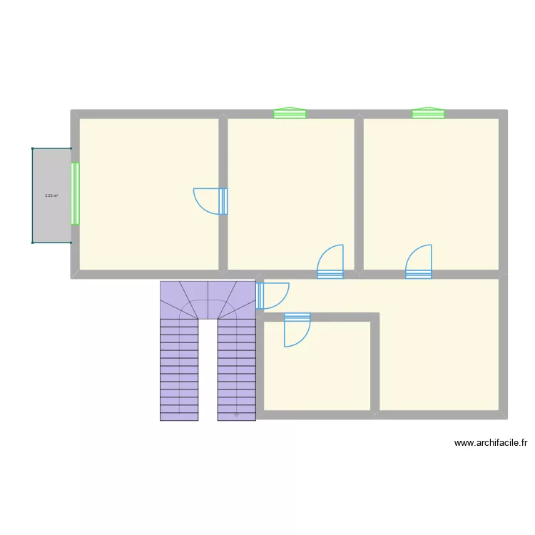 le tellier. Plan de 5  et 89 m²
