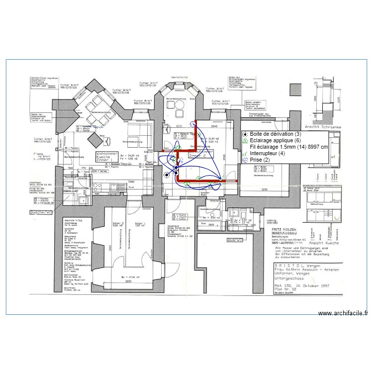 Wengen - Bristol - plan électrique . Plan de 0 pièce et 0 m2