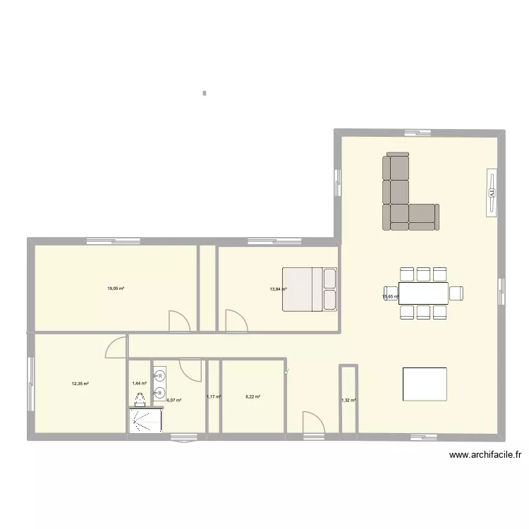ezcc. Plan de 9  et 137 m²