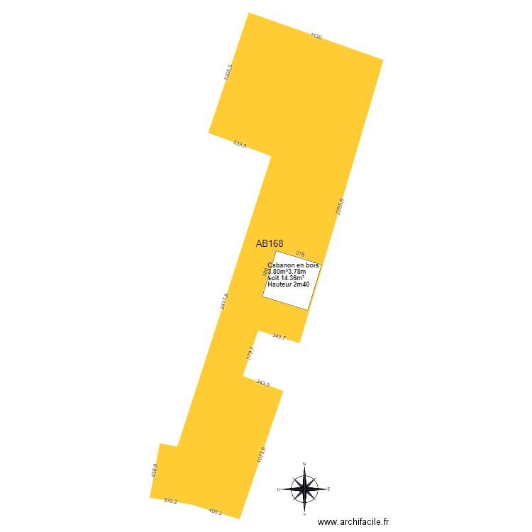 Chalet . Plan de 0 pièce et 0 m2