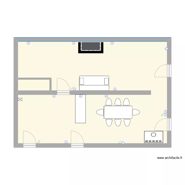 Goulier RDC. Plan de 