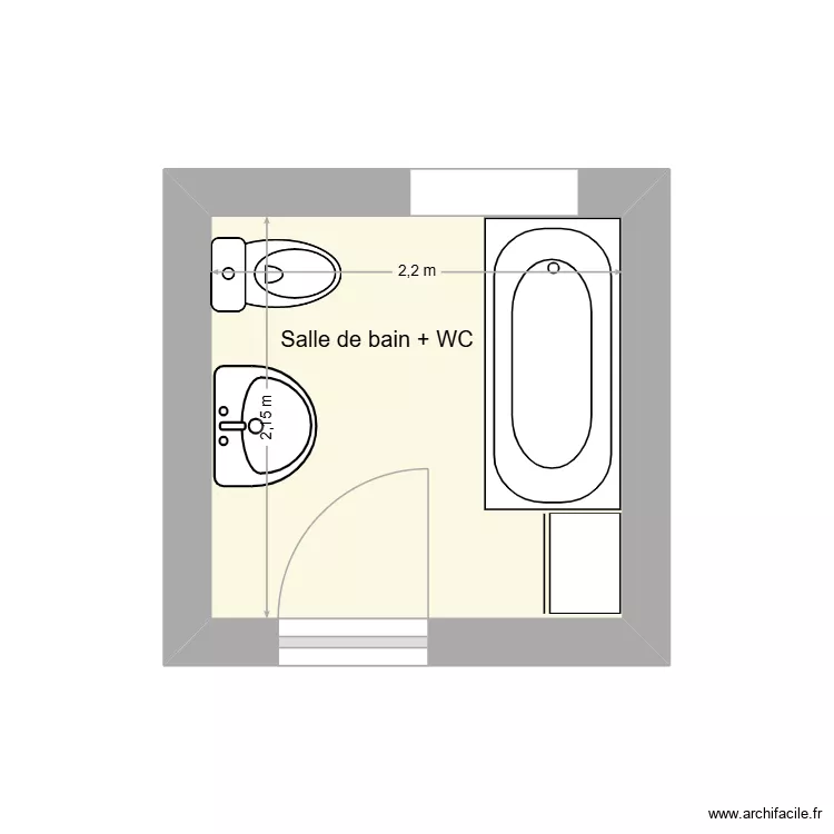 STIMPFLING Bernard SDB. Plan de 1 et 5 m² STIMPFLING Bernard SDB. Plan de 1 et 5 m²