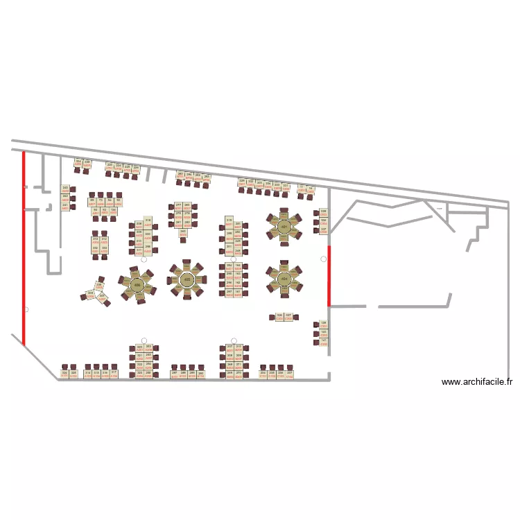 Plan phase 2 Chgmt poker. Plan de 1  et 2 m²