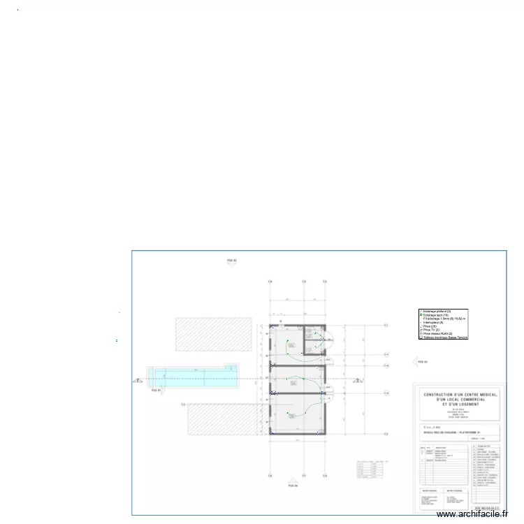 h&eacute;lios b&acirc;timent 1 R+1. Plan de 