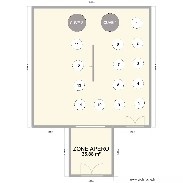 CAVE RECEPTION MONTNER. Plan de 0 pièce et 0 m2