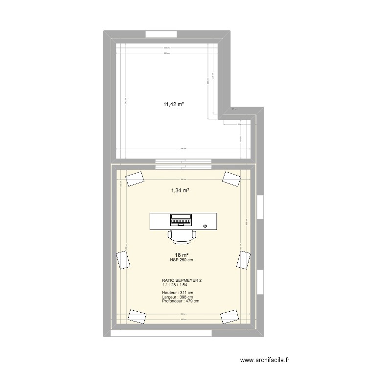 Studio 10.12 V2. Plan de 0 pièce et 0 m2