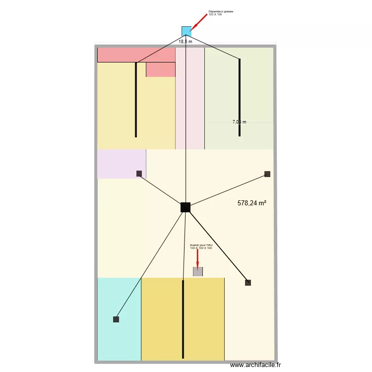 Evacuations. Plan de 