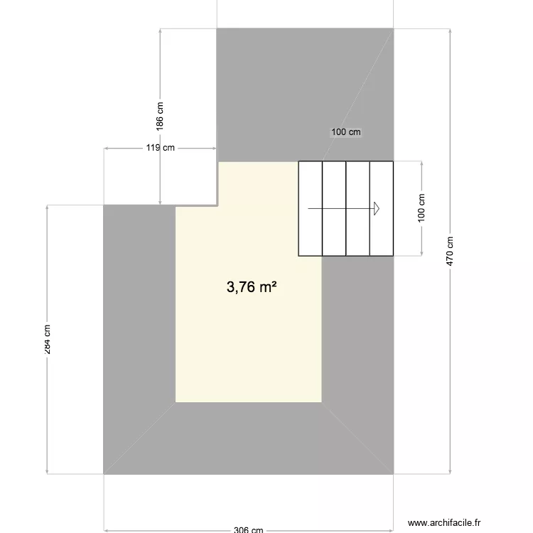 manta sala. Plan de 