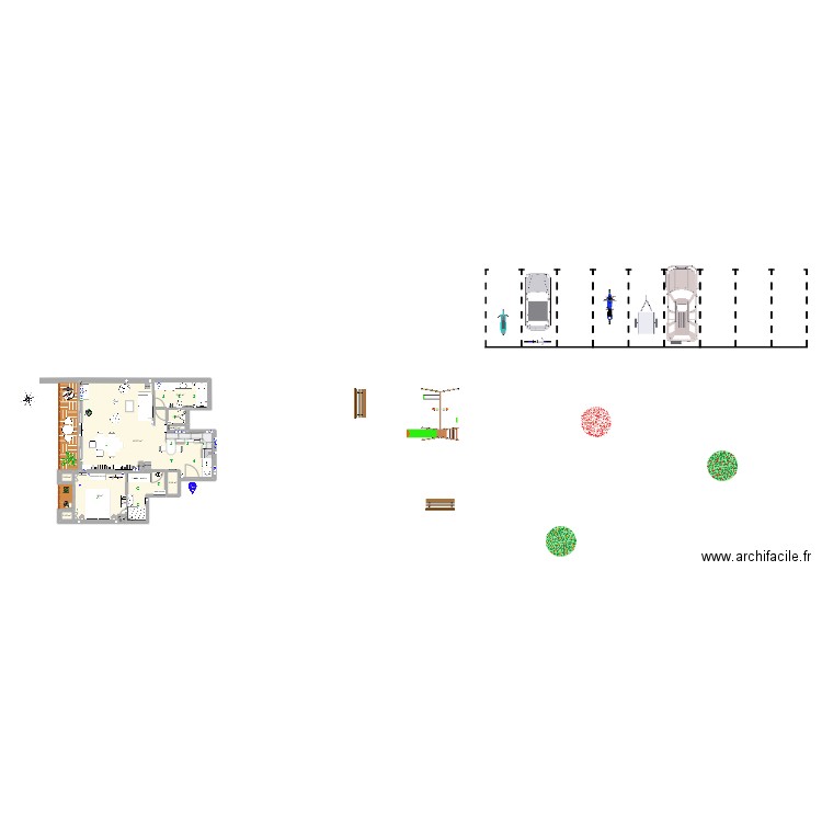 St.Maur sans VO. Plan de 10 pièces et 62 m2