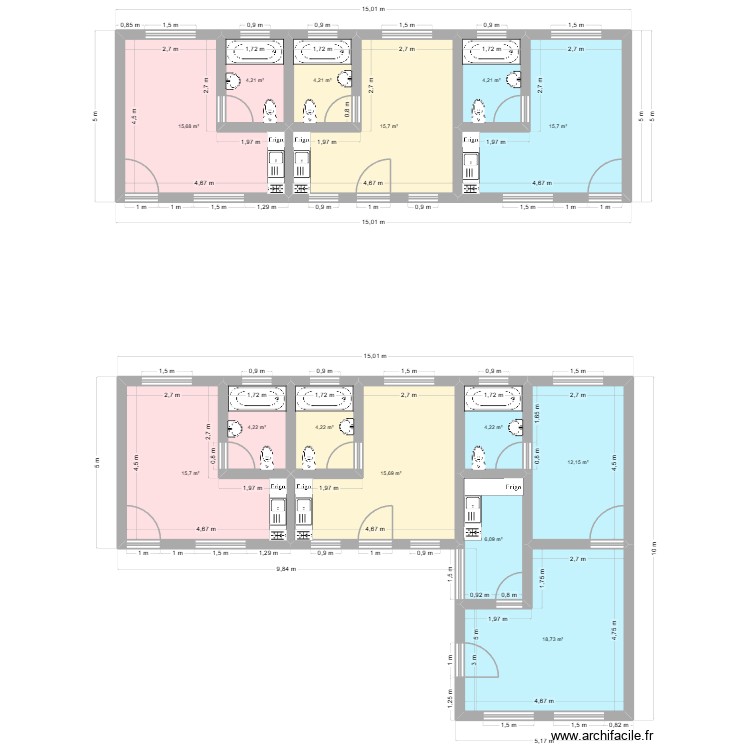 final brazza. Plan de 0 pièce et 0 m2