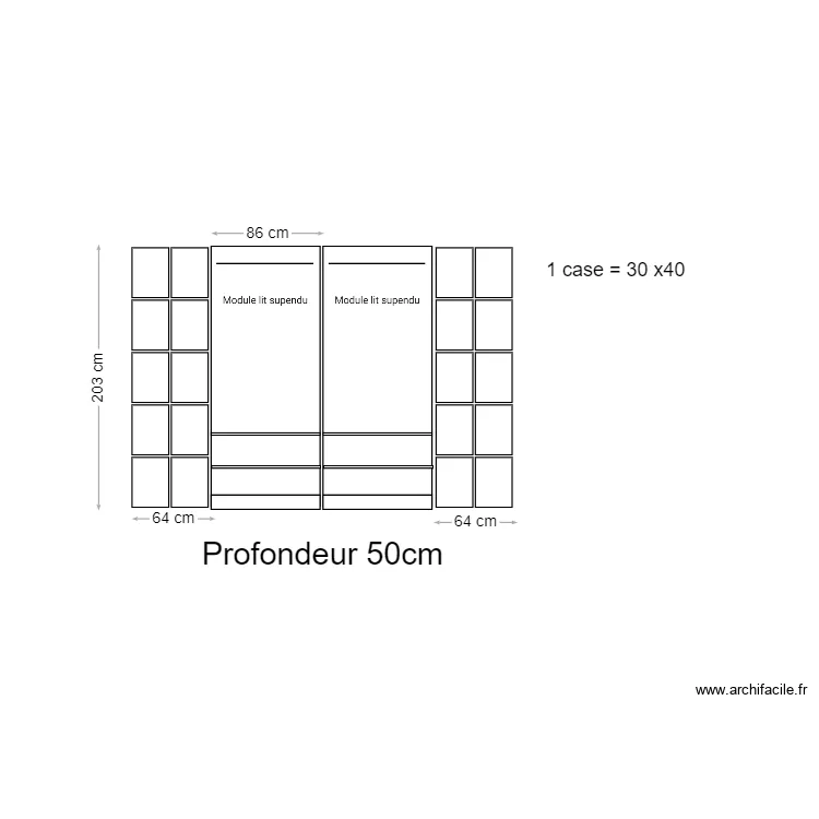 Meubles Mende. Plan de 