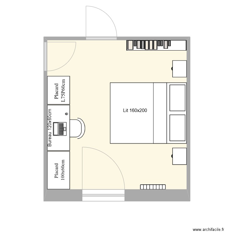 GAUTIER CHB Fils. Plan de 1 pièce et 14 m2
