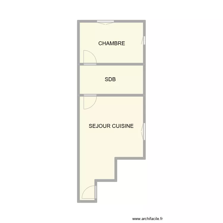 1 ETAGE PROMENADE. Plan de 