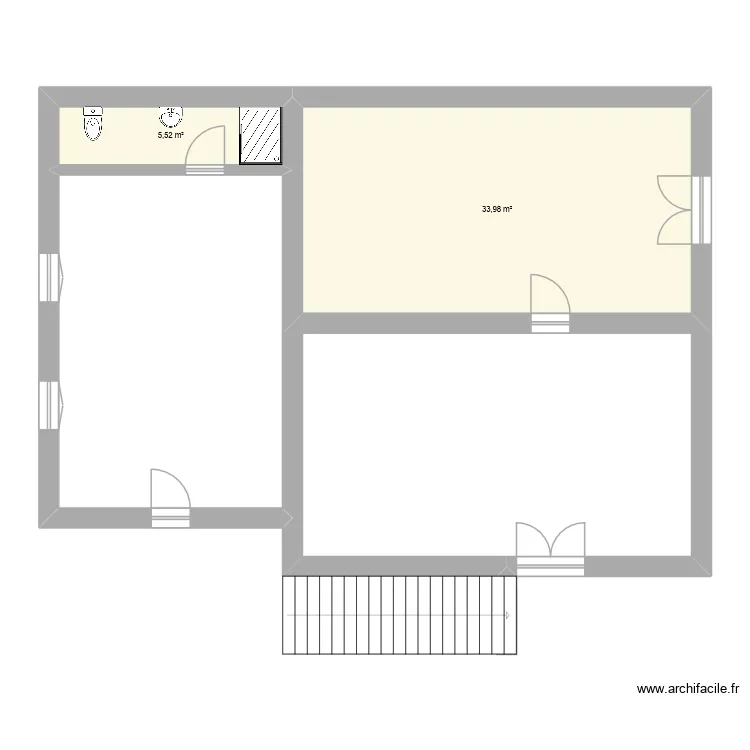 La Paret V1. Plan de 2  et 40 m²