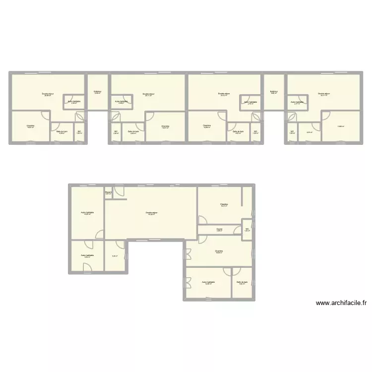 GRANDIN. Plan de 33 Pièces et 329 m² GRANDIN. Plan de 33 Pièces et 329 m²