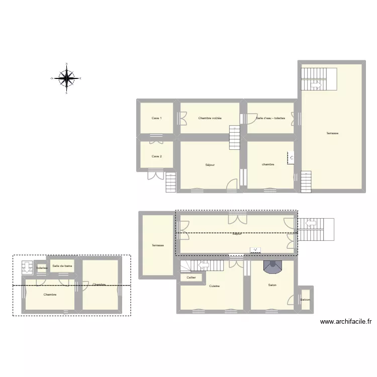 CROQUIS PERSO. Plan de 17 et 197 m² CROQUIS PERSO. Plan de 17 et 197 m²
