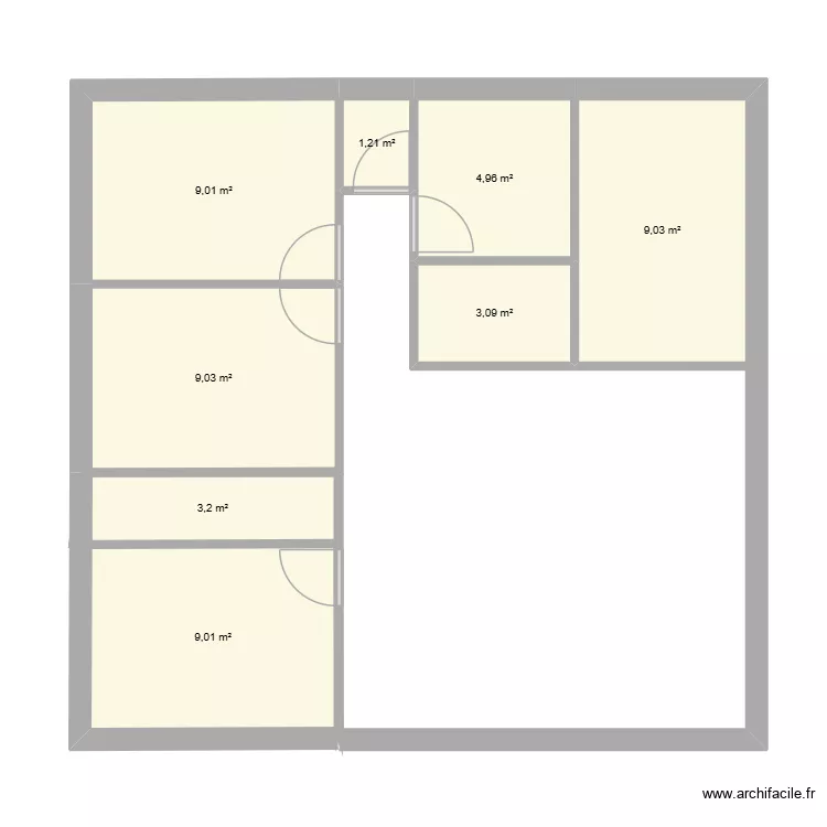 maison. Plan de 8 Pièces et 49 m²