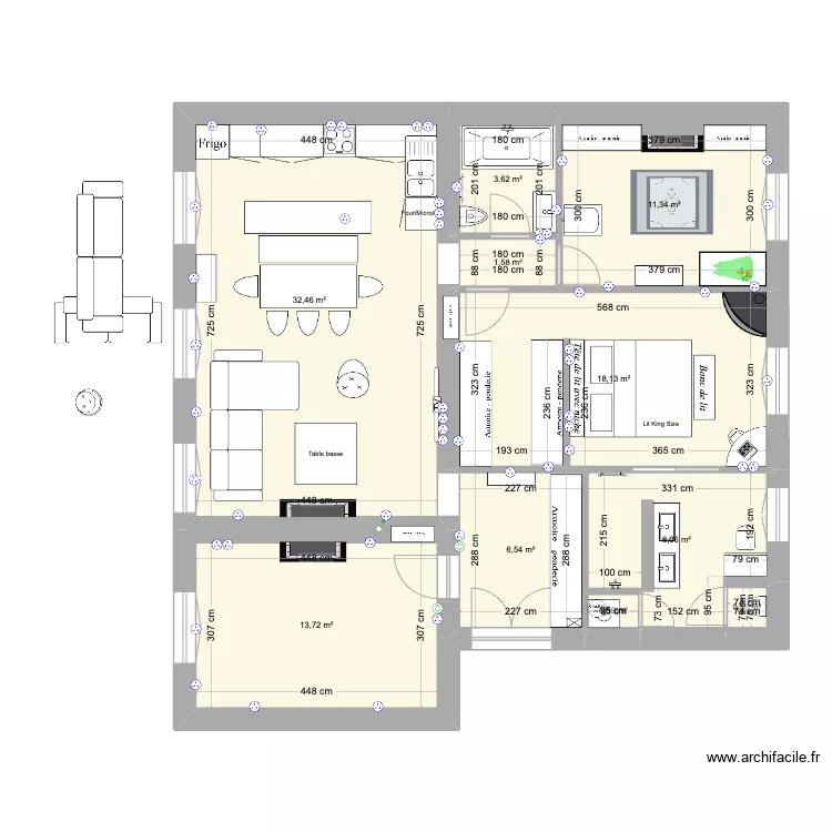 Crottouilles V2. Plan de 