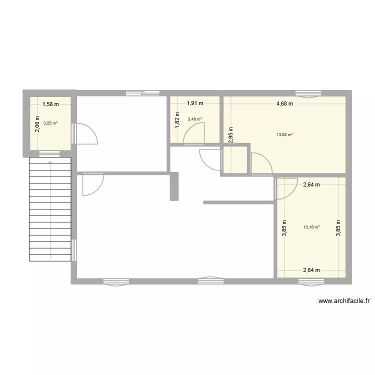 renovation etage. Plan de 4 Pièces et 31 m² renovation etage. Plan de 4 Pièces et 31 m²
