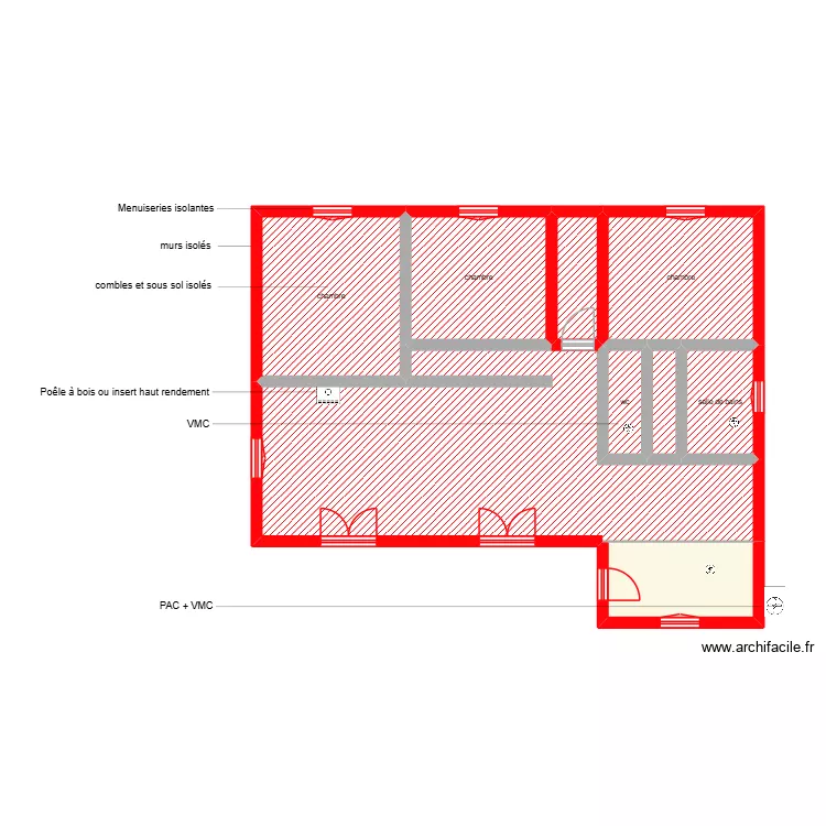 GUIRAO &eacute;tape 2. Plan de 9  et 96 m²