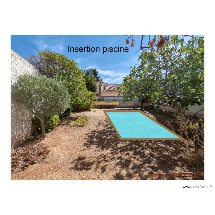 Insertion piscine. Plan de Insertion piscine. Plan de
