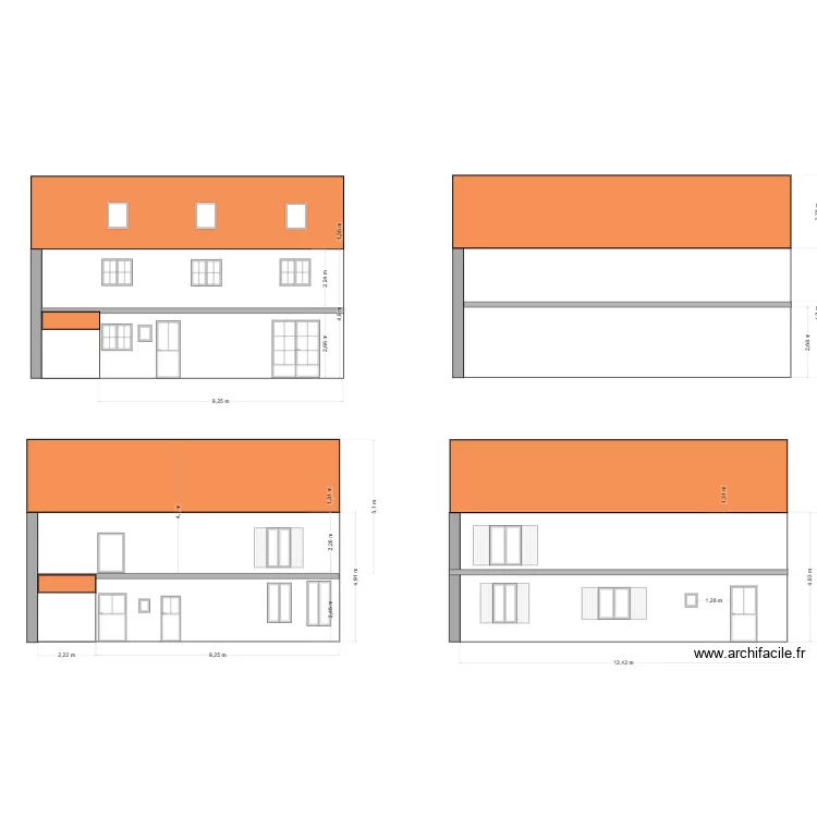 facade maincy. Plan de 