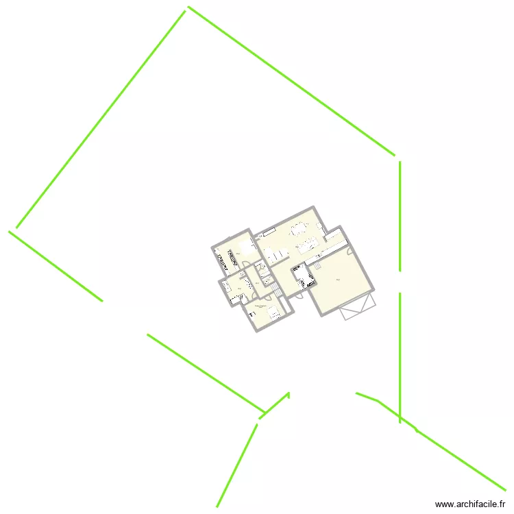 Salle de bain 3. Plan de 8  et 208 m²