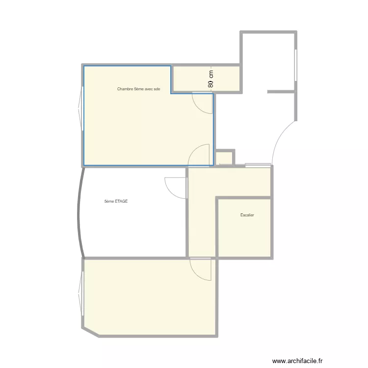 AILLERET 5&egrave;me. Plan de 