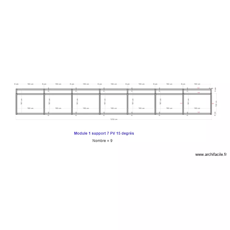 Module 1 Support alu Fort Sainte-Marine. Plan de 