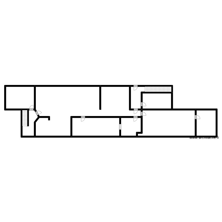voie verte r1. Plan de 9 pièces et 300 m2