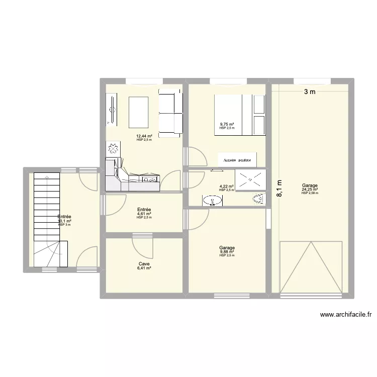 RIBIERE. Plan de 0 pièce et 0 m2