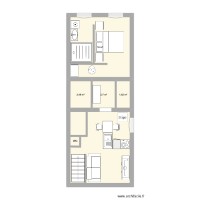 Plan apartment aménagé Toulon v3