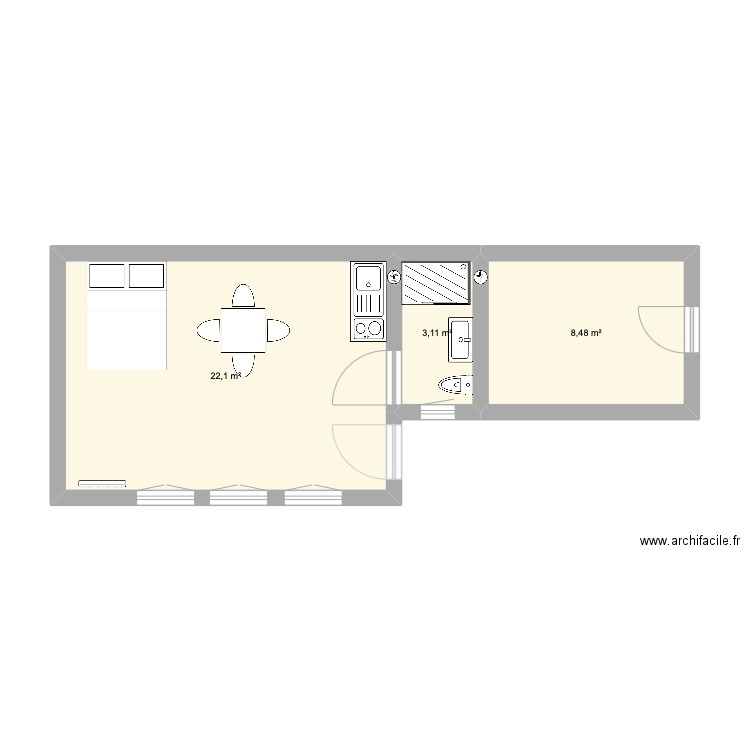 Garage. Plan de 0 pièce et 0 m2