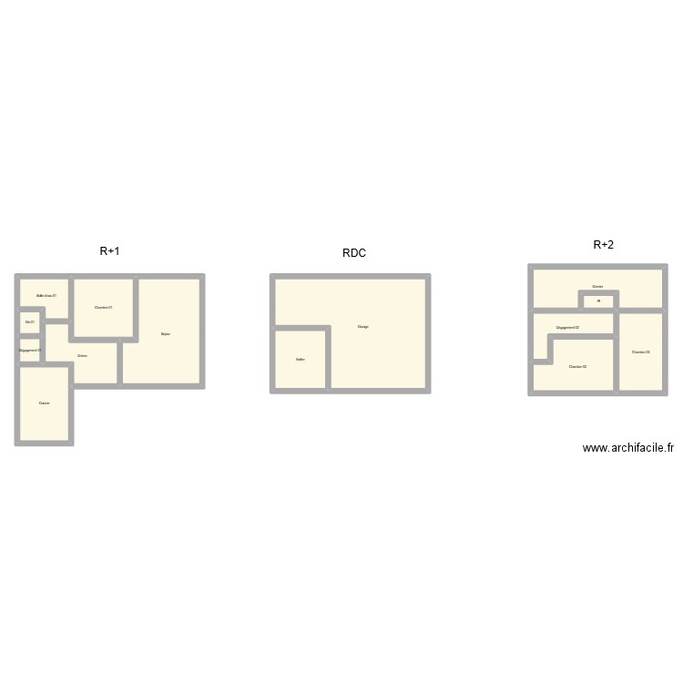350602333. Plan de 14 pièces et 164 m2