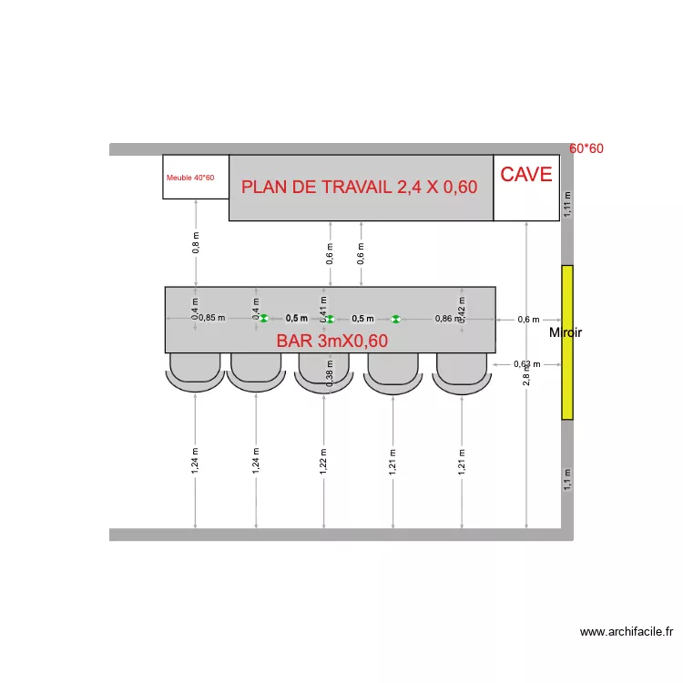 VDA BAR2 - IMPLANTATION AU SOL. Plan de 