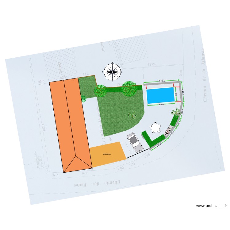 Thomas - Plan de Masse 2. Plan de 0 pièce et 0 m2
